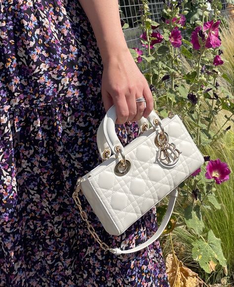 The Dior Small Lady D Joy is such a versatile bag. Dress it up, dress it down…so many styling options. Styled here with a purple floral maxi dress for a summer birthday dinner. Medium Lady D-joy Bag, Lady Dior Joy Bag, Micro Lady D-joy Bag Outfit, Dior Bags Outfit, Dior D Joy Bag Outfit, Lady D Joy Bag Outfit, Dior Joy Bag, Dior Lady D Joy Bag, Dior D Joy Bag