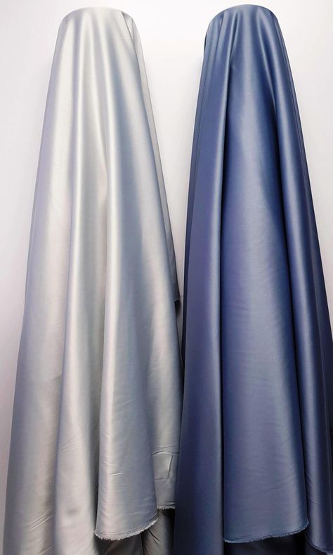 Elegant heavy High-Quality  silky satin duchesse fabric.  A form of silk, satin is considered perfect for structured, draped, ruched and ball gowns. Featuring a smooth finish, satin is suitable for all types of body-line. You can always go for this fabric for your  wedding as the material is comparatively heavier.  Can be used for dresses,  home decoration,  clothing accessories or whatever you like to put some soft touch on it. Fabric by yardage 59 inches (150cm) wide, 100% poliester. The fabri Elegant Gown, Wedding Elegant, Classy Dress Outfits, Gowns Of Elegance, Classy Dress, Satin Fabric, Elegant Wedding, Romania, Light Gray