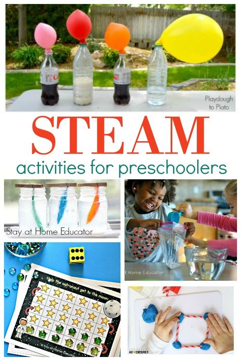 Steam Activities For Kindergarten, Preschool Technology, Preschool Steam, Makerspace Activities, Toddler Stem, Stem Camp, Stem Activities Preschool, Easy Stem, Steam Ideas