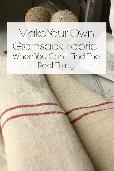 Primitive Crafts, Old Farmhouse Style, Drop Cloth Projects, Sewing Room Furniture, Canvas Drop Cloths, Grain Sack Fabric, Grain Sack Pillows, Grain Sack, Drop Cloth