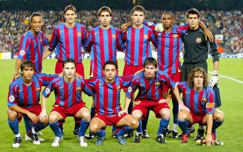 Equipos de fútbol: BARCELONA contra Panathinaikos 02/11/2005 Messi 2005, Barcelona Champions League, Barcelona Print, Barcelona Futbol Club, Xavi Hernandez, Barcelona Team, Leonel Messi, Barcelona Football, Barcelona Soccer