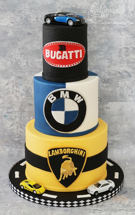 Luxery+Car+Cake+-+Cake+by+AlwaysWithCake Car Cake Ideas, Lamborghini Cake, Bmw Cake, Car Cakes For Boys, Cars Birthday Cake, Car Cake, Cars Birthday Parties, Cakes For Men, Novelty Cakes