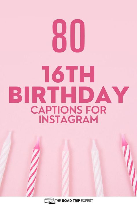 16th Birthday Captions for Instagram 16th Birthday Captions, Birthday Quotes For Instagram, Birthday Wuotes, Sweet Sixteen Quotes, Sweet 16 Quote, Birthday Captions For Instagram, Birthday Captions For Myself, 16th Birthday Quotes, Party Captions