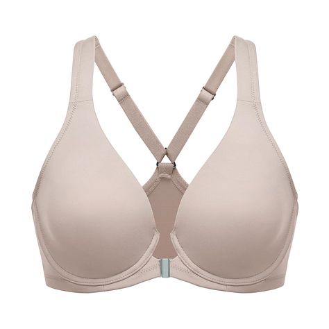 PRICES MAY VARY. Front close bras for easy on and off Racerback to prevent straps from slipping Non-padded bra with supportive underwire Full cups & plunge neckline to shape cleavage without spillage Seamless soft material for comfy feeling Designed without pads, this front-closure underwire bra offers bust comfortable support when ensuring convenience.  Razorback construction provides a secure fit and reduce pain.  Fashion and practice, wait you to take it home! H Cup, Bra Image, Lounge Lingerie, Racerback Bra, Plunge Neckline, Seamless Bra, Everyday Bra, Padded Bra, Kids Luggage