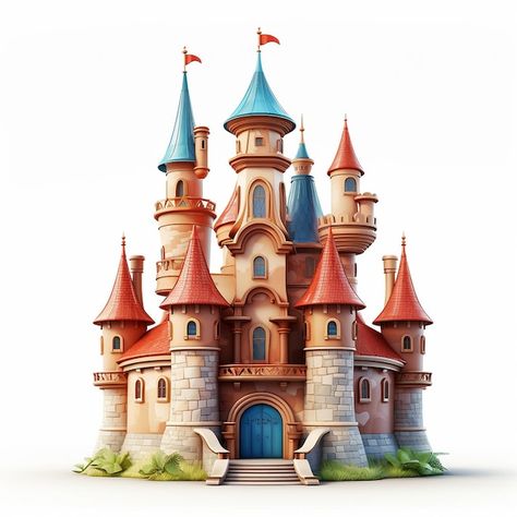 Disney Drawings, Disney Fan Art, Stiker Cake, Le Words, Prince Cake, Castle Pictures, Kids Bedroom Inspiration, Fairytale Castle, Free For Commercial Use