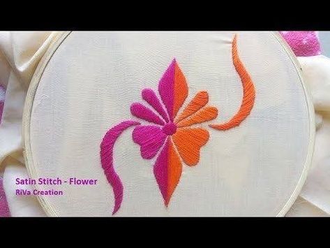 Couture, Machi Work, Satin Stitch Flower, Phulkari Embroidery, Silk Ribbon Embroidery Patterns, Phulkari Dupatta, Hand Embroidery Patterns Flowers, Diy Embroidery Patterns, Hand Embroidery Videos