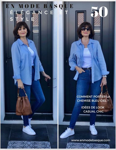 Comment Porter Une Chemise Bleu Ciel ? Idées De Look Casual Denim Outfits, Chemise Bleu Outfit, Smart Casual Jeans Outfit, Smart Casual Jeans, Jeans Outfit Casual, Jeans Outfit, Look Casual, Casual Jeans, Jean Outfits