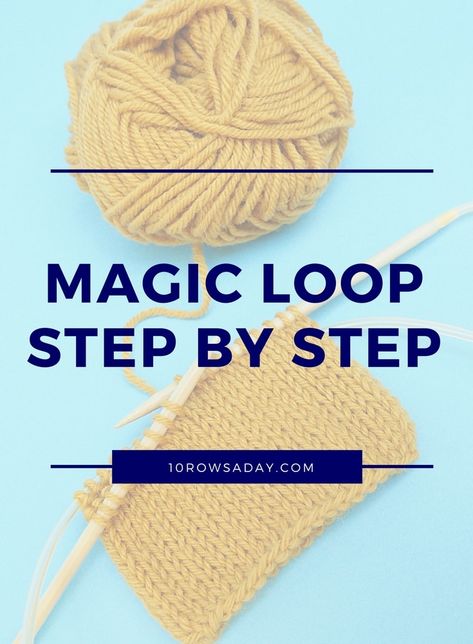 What Is Magic Loop Knitting, Knitting Magic Loop, Magic Loop Knitting Tutorials, Magic Loop Knitting Socks, Magic Loop Knitting, Knitting 101, Loop Knitting, Knitting Hacks, Knitting Help