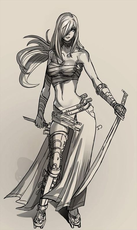 Full Resolution  Source:  ionen.deviantart.com by rslimr Fighter Woman Art, Fem Character Design, Female Warrior Drawing Sketch, Female Warrior Sketch, Female Warrior Drawing, Ezra Scarlet, Warrior Illustration, Warrior Female, Warrior Concept Art