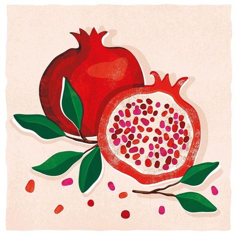 Granada, Pomegranate Drawing, Bond Paper Design, Pomegranate Art, Pastel Iphone Wallpaper, Pomegranate Design, Pomegranate Fruit, Clay Crafts Air Dry, Pottery Painting Designs