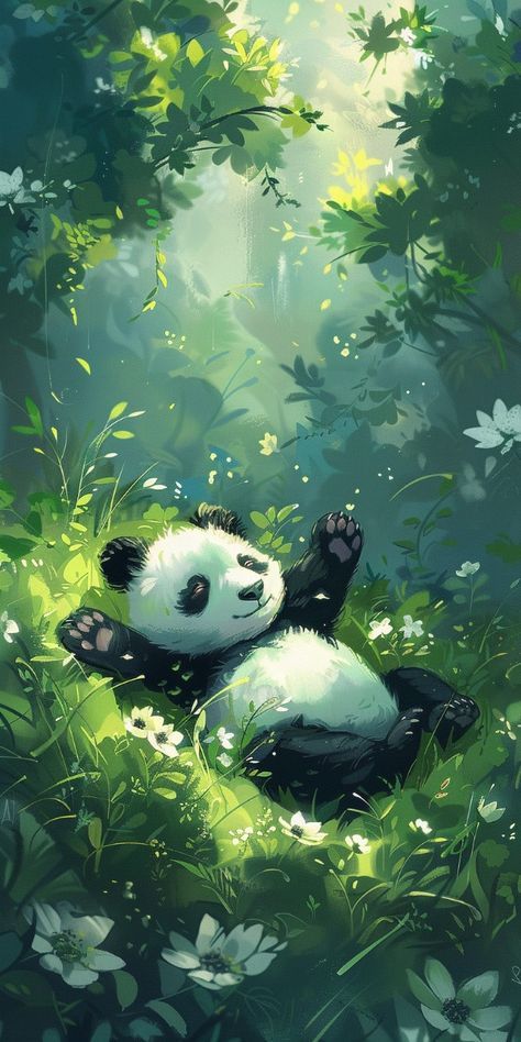 Bonito, Pandas, Panda Kawaii Wallpaper, Aesthetic Panda Wallpaper, Cute Forest Wallpaper, Windows Xp Wallpaper, Phone Wallpaper Pastel, Aesthetic Views, Aesthetic Covers