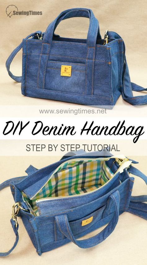 DIY Denim Handbag out of Old Jeans 🐳 Upcycle your Jeans for Crossbody Bag! Denim Handbags Diy Old Jeans, Making Purses And Bags, Blue Jean Bags, Denim Purse Diy, Old Jeans Upcycle, Sambas Outfits, Jeans Bags Ideas, Making Handbags, Jeans Upcycle