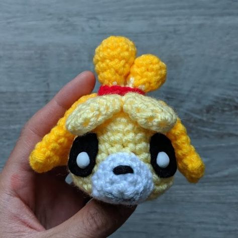 Animal Crossing - Isabelle Amigurumi Pattern - Sir Purl Grey Amigurumi Patterns, Animal Crossing Amigurumi, Dog Amigurumi, Animal Crossing Characters, Red Yarn, Amigurumi Crochet Pattern, Knit Picks, Small Bows, Take Your Time