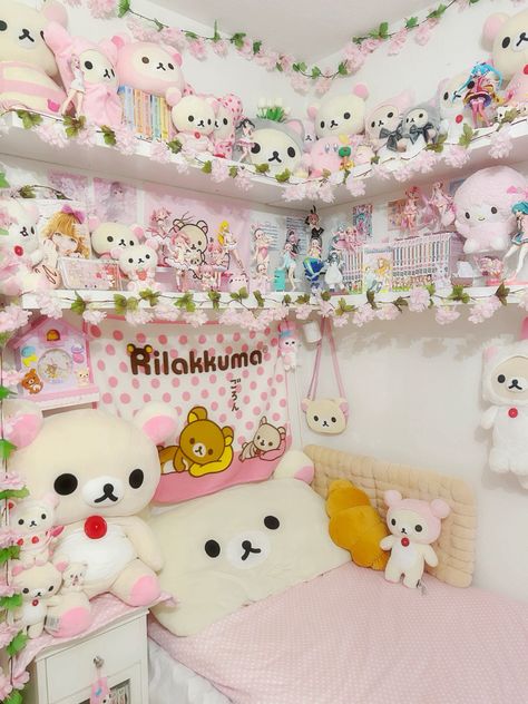 #korilakkuma #kawaii #room #roomdecorbedroom Kawaii, Kawaii Room, Rilakkuma, Room Decor Bedroom