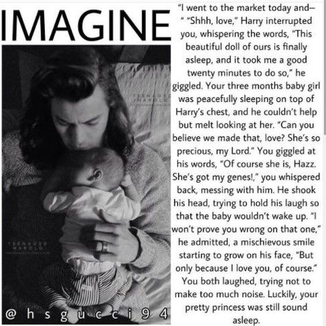 Harry Styles Imagines Darcy, Three Month Baby, Harry Styles Images, Harry Imagines, Cute Imagines, Harry Styles Quotes, One Direction Songs, One Direction Images, Direction Quotes