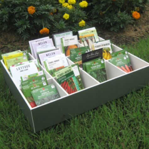 DIY Seed Packet Storage Box - FineGardening Seed Organizer, Diy Seed Packets, Planting Dates, Tie Box, Seed Storage, Spring Planting, Seed Box, Seed Packaging, Storage Idea