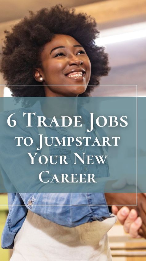 Did you know? Two-thirds of adults (68%) agree that learning a specific trade is more valuable for finding a job than a college degree. Not only are trade jobs in high demand, but the qualifications needed for them are faster to obtain. That means you are spending less money on school or training while simultaneously starting your career (and paychecks) sooner. That’s a win-win! Trade Jobs For Women, Trade School Career Ideas, Trade Jobs, Jobs Without A Degree, List Of Careers, Best Part Time Jobs, High Paying Careers, Weekend Jobs, Online Jobs For Moms