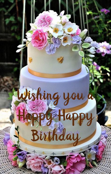 Birthday For Friend, Friend Birthday Wishes, Happy Birthday Flower Cake, Happy Birthday Wishes Pics, Happy Birthday Flowers Wishes, Birthday Wishes Pics, Happy Birthday Wishes Messages, Happy Birthday Cake Photo, Beautiful Birthday Wishes