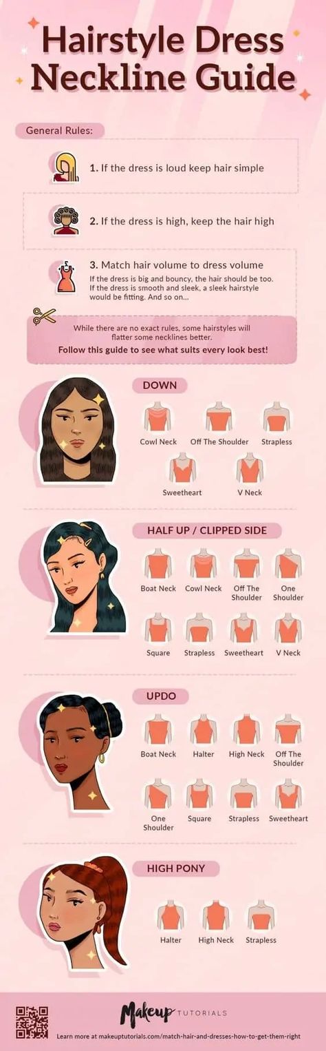 Finding your personal style takes a lot of trial and error, but fashion guides can always help. Check out these subtle tricks to get the most out of your hair and outfit. Neckline Guide, Outfit Sneakers, Fesyen Rambut, Hemma Diy, Hair Guide, Fashion Vocabulary, Ideas Outfit, Sleek Hairstyles, Chic Outfit