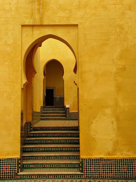 Morocco. Islamic Art, Islamic Architecture, Timur Tengah, Color Amarillo, Yellow Aesthetic, Beautiful Doors, Moroccan Style, Mellow Yellow, Shades Of Yellow