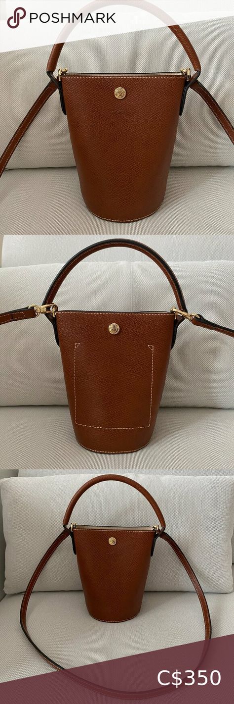 Longchamp XS Épure Leather Bucket Bag Handbags, Leather, Fashion Tips, Longchamp Xs, Longchamp Handbags, Leather Bucket Bag, Leather Bucket, Bucket Bag, Plus Fashion