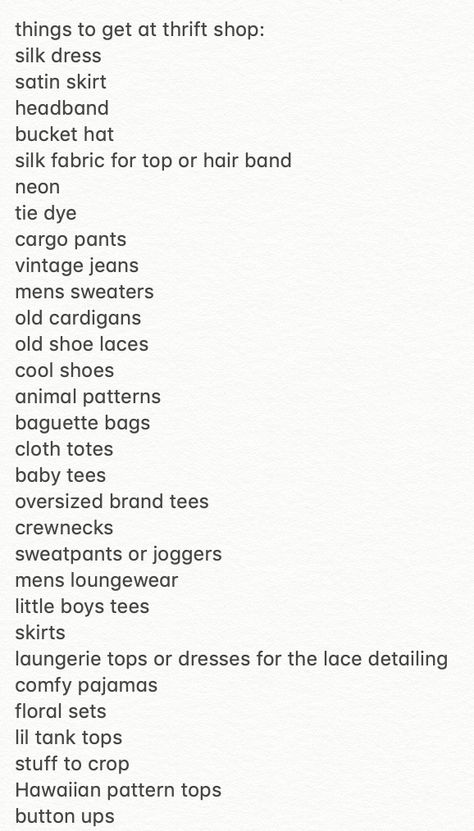 thrift list, tips on what to look for at a consignment shop or thrift store Thrift Must Haves, Thrift Store Content Ideas, Thrifting Brands To Look For, How To Start An Online Thrift Store, Thrift List Ideas, Clothes To Look For At Thrift Stores, Brands To Look For When Thrifting, Depop Store Ideas, Things To Look For While Thrifting