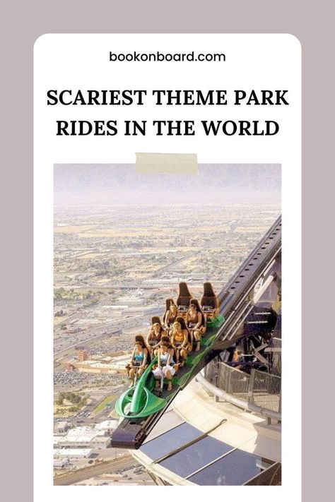 17  Scariest Theme Park Rides in The World | Adventure Travel Bucket List Cool Water Slides, Fun Summer Bucket List, Places To Go With Friends, Roller Coaster Pictures, Water Park Rides, Fun Water Parks, Summer Bucket List Ideas, Theme Parks Rides, Adventurous Honeymoon