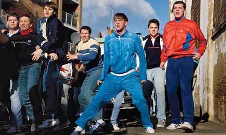 Nick Love's remake of The Firm features many primary-coloured tracksuits. Photograph: PR American Football, Football Hooliganism, Arbor, Football, Fashion Trends