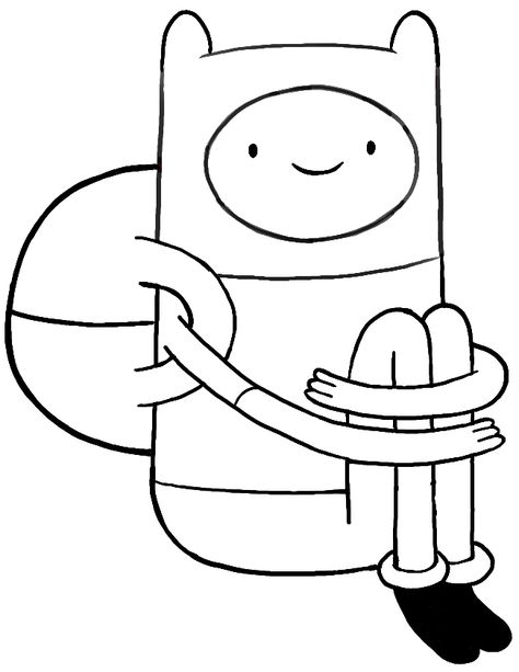 Kawaii, Finn From Adventure Time, Simple Step By Step Drawing, Adventure Time Quotes, Adventure Time Funny, Adventure Time Drawings, Adventure Time Style, Adventure Time Tattoo, Super Coloring Pages