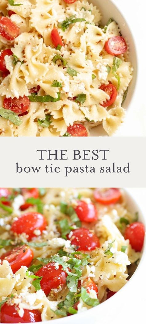 Chopped Salads, Light Pasta Salads, Lake Recipes, Bow Tie Pasta Salad, Bow Tie Pasta Recipe, Amazing Pasta, Bowtie Pasta Salad, Summer Pasta Salad Recipes, Bow Tie Pasta