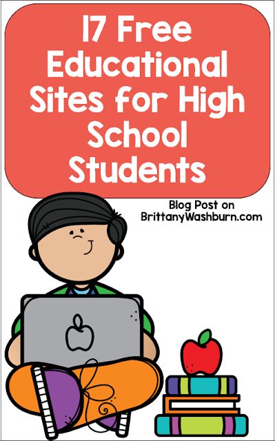 These are some of the top free educational sites for high school.  I’ve focused here on websites you can let your students roam free on because the entire site is filled with educational tools to equip your students for academic success. Websites For High School Students, High School Apps, Science Fair Poster, Free Learning Websites, Free Educational Websites, Historical Thinking, High School Language Arts, Poetry Analysis, Teacher Websites