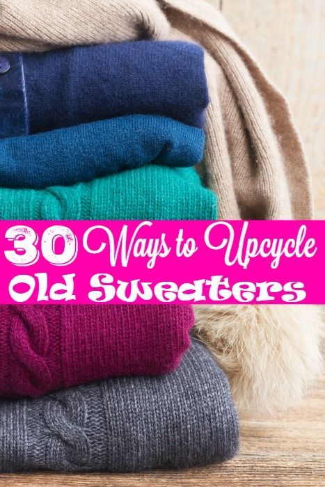 30 Brilliant Ways to Upcycle Your Old Sweaters - I hate throwing away old sweater, these hacks will show you ways to repurpose them no fancy crafting skills needed! Couture, Patchwork, Upcycle Old Sweaters, Old Sweater Diy, Old Sweater Crafts, Clothes Sweaters, Old Sweatshirt, Upcycle Clothes Diy, Diy Sweater