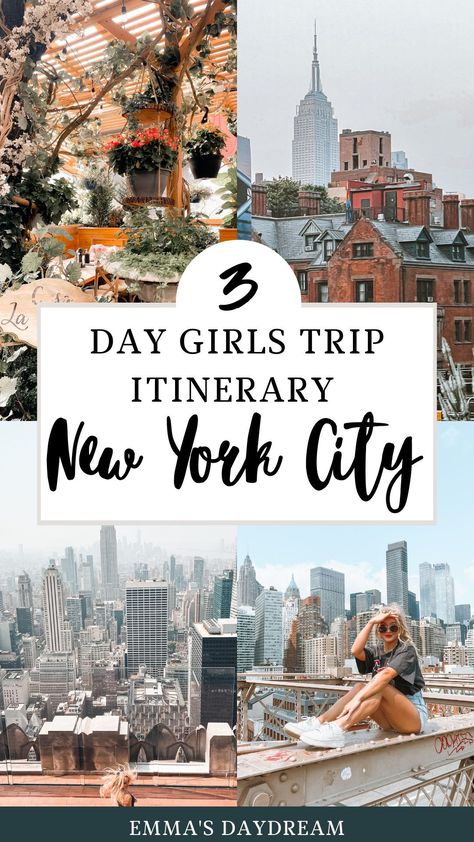 Planning for 3 days in New York City? Look no further with this complete travel guide that will help you plan the ultimate girls trip to New York City. Hit all the most instagrammable spots in NYC, learn about all the best places to eat, and get all the top New York City travel tips. | 3 day new york city itinerary | new york city travel tips | new york city travel guide | 3 day trip to new york city | New York travel guides and itineraries | #newyorkcityitinerary #newyorkcitytravel Los Angeles, Angeles, What To Eat In New York City, New York City Fall Trip, New York 2 Days, A Weekend In Nyc, Couples Trip To New York City, New York In 2 Days, Nyc In 3 Days