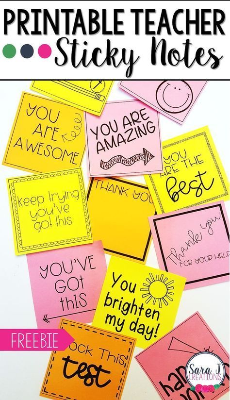 Check out these CUTE printable sticky note templates designed just for teachers. Great idea for motivating students. Download your free Printable Teacher Sticky Notes now. Motivation Cards For Students, Motivational Notes For Students Testing, Printable Post It Notes Templates, Printable Post It Notes, Kindness Notes Free Printable, Encouragement Notes For Students, Positive Words For Students, Cute Notes For Teachers, Happy Notes For Students