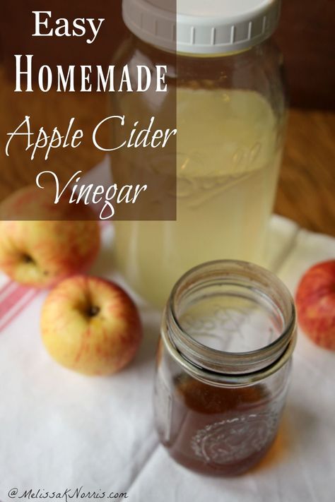 How to make easy homemade apple cider vinegar with just 2 ingredients. I can't believe how easy this was and how much money we'll save. Grab the instructions now! Melissa Norris, Making Vinegar, Fermenting Recipes, Homemade Vinegar, Homemade Apple Cider Vinegar, Homemade Cider, Make Apple Cider Vinegar, Tips Kesehatan, Apple Cider Vinegar Remedies