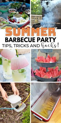 Soirée Bbq, Summer Party Hacks, Party Tips And Tricks, Bbq Birthday Party, Bbq Party Food, Summer Bbq Party, Backyard Bbq Party, Hacks Lifehacks, Summer Cookout