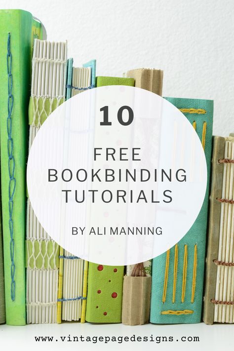We've compiled a list of handmade book artist Ali Manning's top ten FREE tutorials! No matter your skill level, there's something for you! Learn how to make a mini journal, DIY tools, or your own book cloth. There are also a few projects suitable for kids! #handmade books #old book art #paper collage art #mixed media #altered book #journal #junkjournals #handmade journals #diybooks #artjournal #art journaling #bookbinding #bookmaking Cartonnage, Diy Bookbinding Easy, Mini Journal Diy, Book Binding Methods, Mini Book Tutorial, Paper Stationary, Washi Tape Journal, Diy Books, Envelope Book