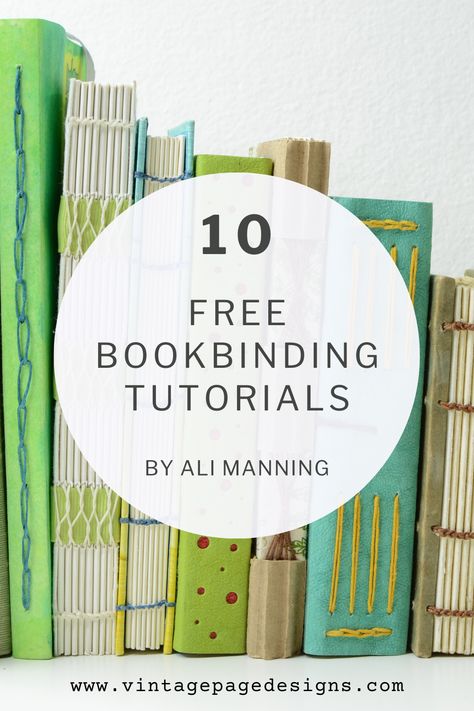 We've compiled a list of handmade book artist Ali Manning's top ten FREE tutorials! No matter your skill level, there's something for you! Learn how to make a mini journal, DIY tools, or your own book cloth. There are also a few projects suitable for kids! #handmade books #old book art #paper collage art #mixed media #altered book #journal #junkjournals #handmade journals #diybooks #artjournal #art journaling #bookbinding #bookmaking Cartonnage, Mini Journal Diy, Easy Bookbinding, Easy Book Binding, Book Binding Methods, Bookbinding Ideas, Paper Stationary, Handmade Journals Diy, Diy Books