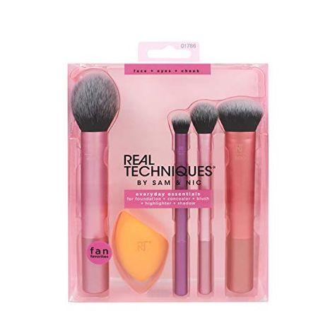 Kuas Makeup, Dream Birthday, Essential Makeup Brushes, Makeup Blender Sponge, Real Techniques Brushes, Travel Gift Set, Balsam Do Ust, Makeup Blender, Makeup Brush Kit