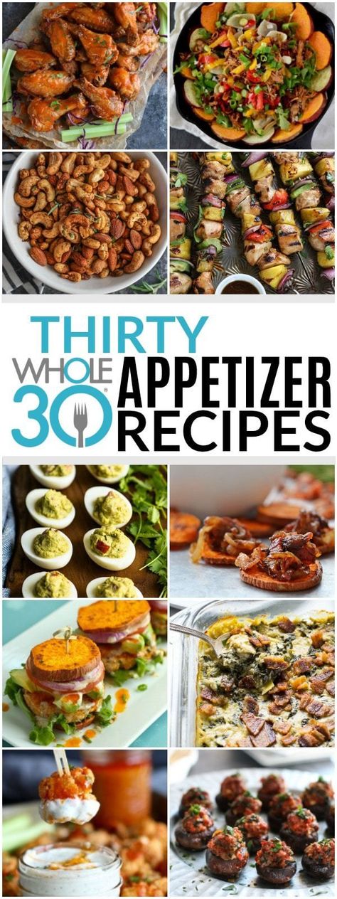 30 Whole30 Appetizers | healthy appetizer recipes | whole30 approved appetizers | gluten-free appetizers | easy healthy appetizers || The Real Food Dietitians #whole30appetizers #whole30recipes #healthyappetizers Whole30 Appetizers, Easy Healthy Appetizers, Gluten Free Appetizers Easy, Appetizers Easy Healthy, Salad Bites, Appetizers Healthy, Healthy Appetizers Easy, Healthy Appetizer, Gluten Free Appetizers