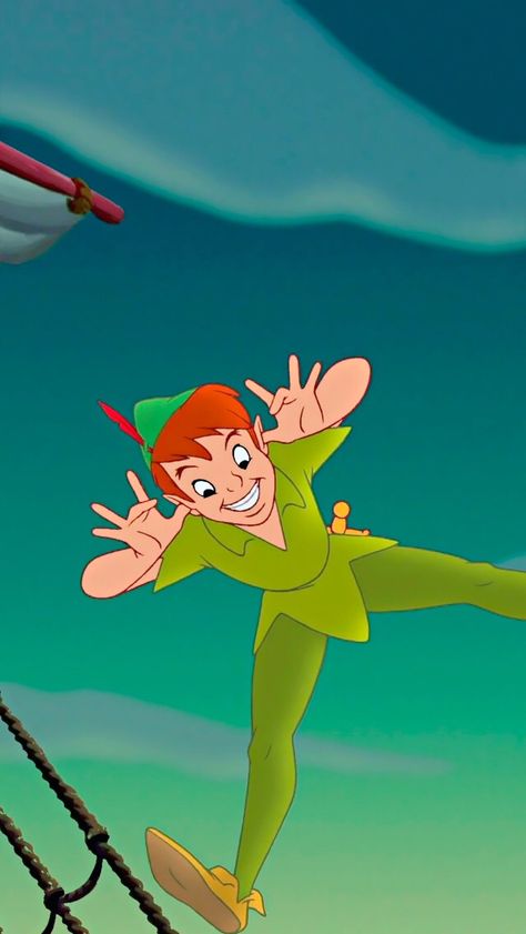 Peter Pan Wallpaper, Foto Disney, Peter Pan Disney, Memes Love, Disney Peter Pan, Animation Disney, Peter Pan And Tinkerbell, Disney Cartoon Characters, Karakter Disney