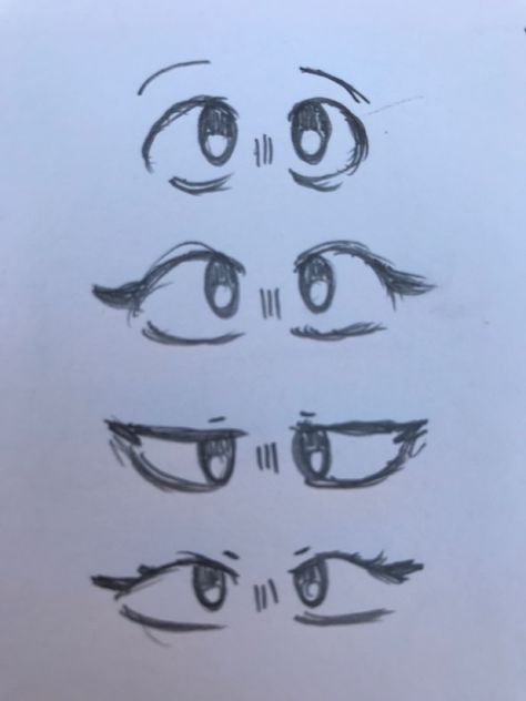 How To Draw Eyes Easy Anime, Drawing Eyes Easy Simple, Huh Face Expression, Anime Drawing Sketches Eyes, Drawing Ideas Easy Mouth, Anime Eyes Easy Drawing, Cute Anime Eyes Drawing Easy, Eye Tutorial Drawing Easy, Anime Eyes Sketch Drawing Reference