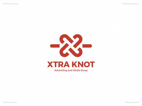 Xtra Knot | Day Three Logo of Daily Random Logo Challenge by Shin Min Logos, Trust Logo Design, Ln Logo, Random Logo, 손 로고, Knot Logo, Trust Logo, Friendship Knot, Nautical Logo