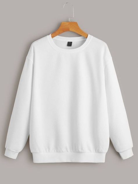 When soft comfort is what you seek, the Gildan Adult Fleece Crewneck Sweatshirt is what you need. White Sweatshirt Outfit, Plain White Sweatshirt, Blank Sweatshirts, Drop Shoulder Sweatshirt, Plain Sweaters, Plain Sweatshirt, Dropped Shoulder Sweatshirt, Plain Outfits, Women Sweatshirts