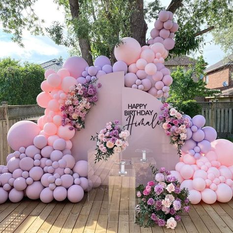 Baloon Garland, Lavender Balloons, Lilac Balloons, Ballon Garland, Confetti Birthday Party, Bridal Shower Balloons, Princess Party Decorations, Balloon Garland Arch, Pastel Balloons