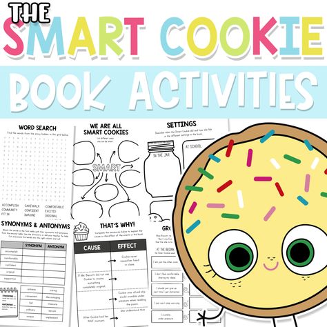 Jory John Author Study, The Smart Cookie Activities, Smart Cookie Activities, Jory John Book Activities, The Smart Cookie Book Activities, Smart Cookie Printable, The Smart Cookie, Elf Classroom, Book Buddies