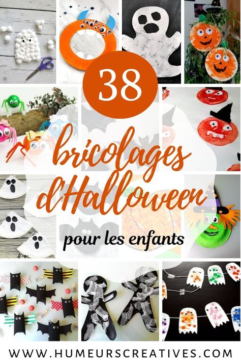 Bricolage Halloween, Halloween Movie Night, Halloween Decorations For Kids, Easy Halloween Decorations, Halloween Games For Kids, Party Projects, Fete Halloween, Halloween Crafts For Kids, Pumpkin Crafts