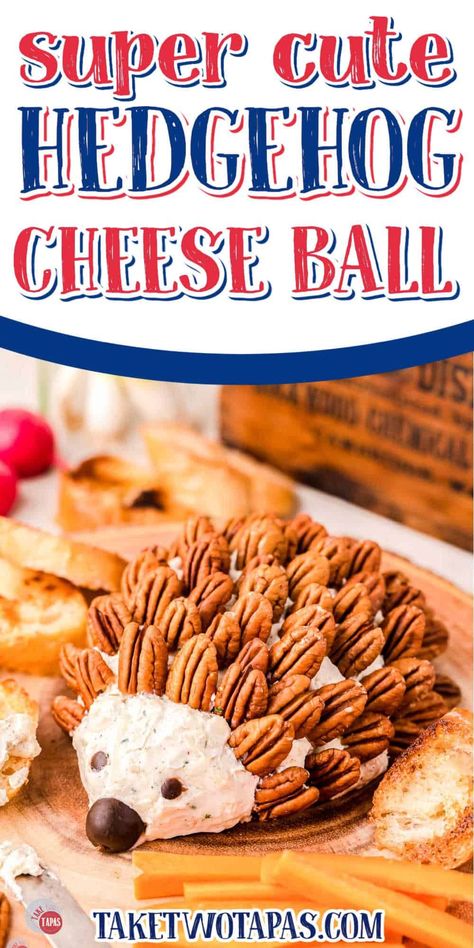 ith only 6 ingredients, this Hedgehog Cheese Ball is not only one of my favorite easy recipes, it gets a ton of compliments on how creative it is. Hedgehog Dip Cheese Ball Recipe, Cheese Ball Hedgehog, Hedgehog Cheese Ball Woodland Party, Hedgehog Cheeseball Recipe, Porcupine Cheeseball, Fairy Sleepover, Hedgehog Cheese Ball, Hedgehog Cheeseball, Football Finger Foods