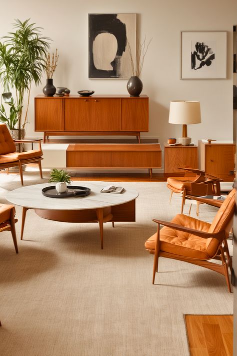 20 Midcentury Modern Living Room Ideas You Hardly See Before – The Crafty Hacks Mid Modern Century Living Room, Modern Century Living Room, Midcentury Modern Apartment, Modern Midcentury Home, Shade Painting, Small Living Room Ideas Apartment, Mcm Interior, Midcentury Modern Living Room, 70s Living Room