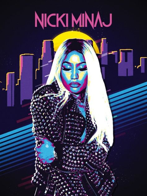 Nicki Minaj Poster Wall Print (18x24) Poster Nicki Minaj, Nicki Minaj Art, Nicki Minaj Poster, Jute Wall Art, Poster Collage, 5 Panel Wall Art, Nicki Minaj Pictures, Poster Music, Music Wall Art